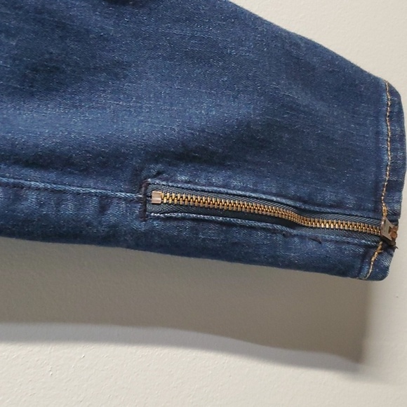 Abercrombie & Fitch jeans women's size 6R blue high rise ankle zippered outside - Picture 4 of 11